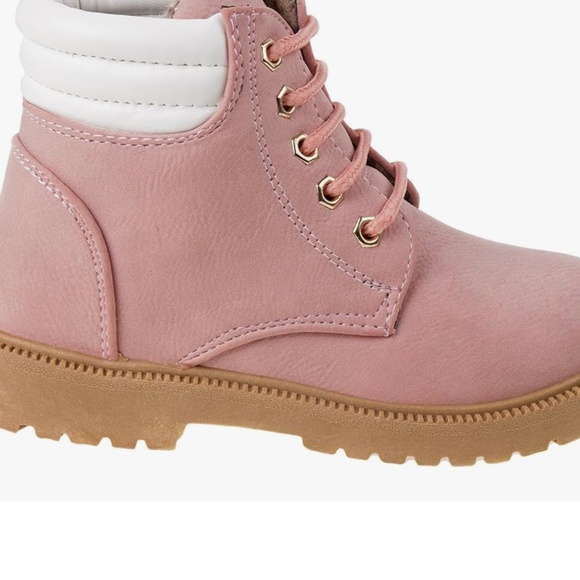 Rugged Bear Toddler Hiking Outdoor Waterproof Lace-Up Boots in Pink sz 7 NWOT - Picture 2 of 8